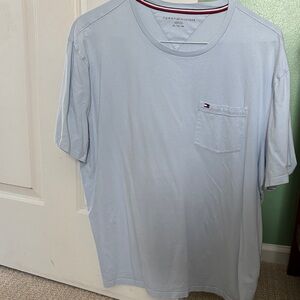 Tommy Hilfiger Light Blue Short Sleeve Pocket Tee